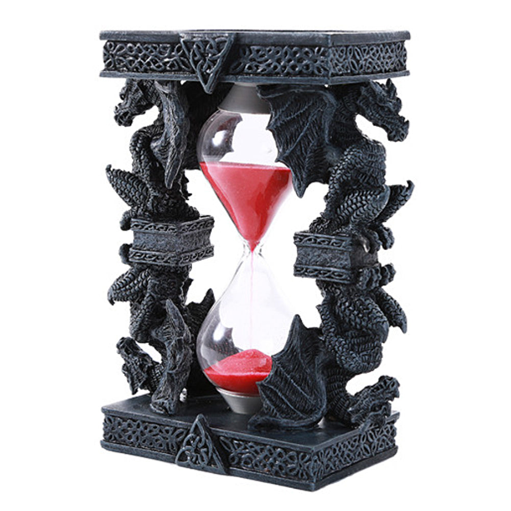 Guardian Dragon Hourglass in cold cast resin