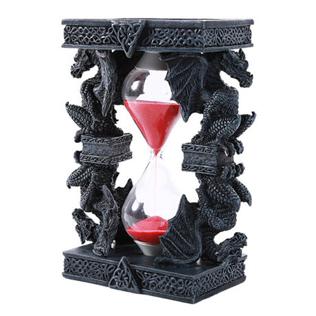 Guardian Dragon Hourglass in cold cast resin