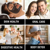 Gut support Activated Charcoal capsules bottle for digestive health, stomach comfort, and daily supplement use.