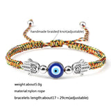 Hand of Fatima Evil Eye red rope bracelet with Hamsa hand design for spiritual protection, symbolic wear, and gift giving.