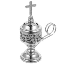 Handcrafted silver Middle Eastern cone incense burner for burning incense cones in decorative spaces, prayer areas, and relaxation routines.