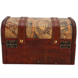Handcrafted vintage wooden jewelry box for jewelry storage, gift giving, and bedroom decor use.
