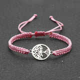 Handmade braided cord bracelet for stacking jewelry looks, casual outfits, and adjustable wrist comfort.
