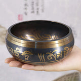 Handmade Tibetan Singing Bowl ritual bowl for yoga, meditation, and calming mindfulness sessions.