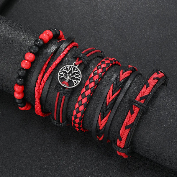Handmade leather and bead wrap bracelet for casual wear, stacking, and everyday fashion styling.