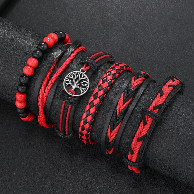 Handmade leather and bead wrap bracelet for casual wear, stacking, and everyday fashion styling.