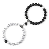 Handmade Magnetic Heart Couple Bracelets for thoughtful couple gifts, matching accessory wear, and romantic everyday use.