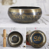 Handmade Tibetan Singing Bowl Set with cushion and mallet for meditation, grounding, and peaceful daily rituals.