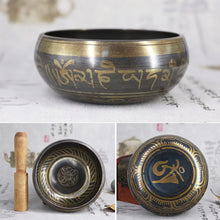 Handmade Tibetan Singing Bowl Set with cushion and mallet for meditation, grounding, and peaceful daily rituals.