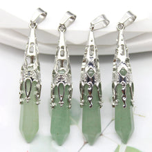 Handmade natural crystal pendulums for divination, pendulum readings, and spiritual practice.