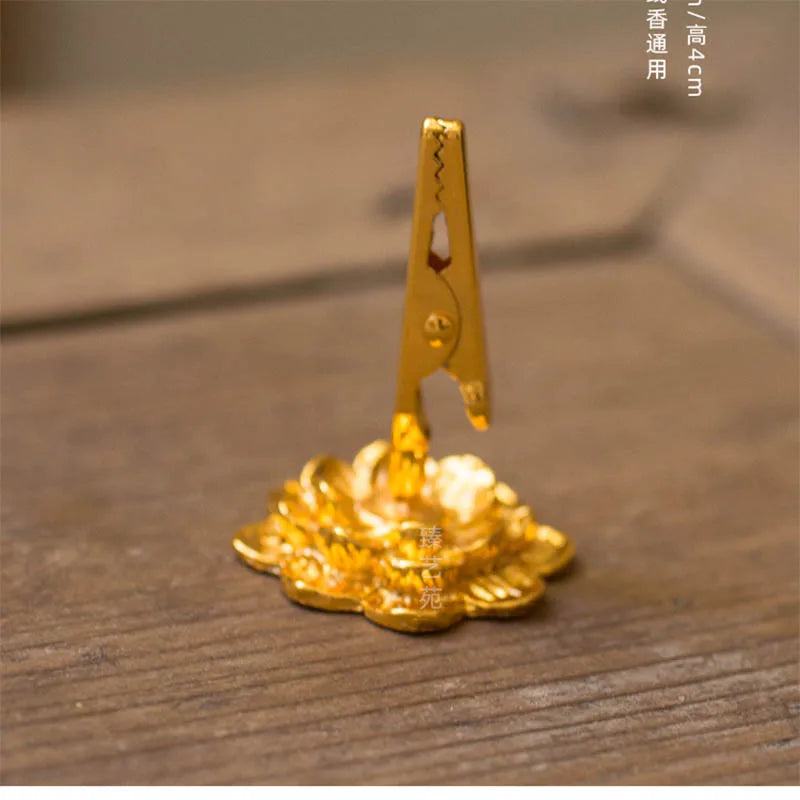 Handmade Tibetan Aloe incense holder for incense ritual use, meditation spaces, and spiritual ceremonies.