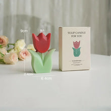 Handmade tulip flower scented soy candle sculpted candle for cozy home fragrance, decorative accents, and gifting.