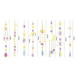 Crystal Prism Sun Catcher & Wind Chime hanging crystal decoration for rainbow light reflection, calming ambiance, and window display.