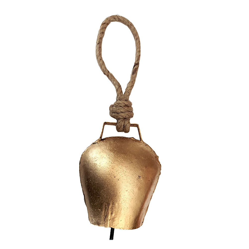 Harmony Bell with Cord, 9 inch, recycled metal