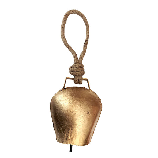 Harmony Bell with Cord, 9 inch, recycled metal
