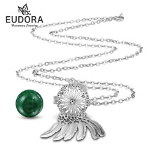 Harmony Bola Dreamcatcher necklace charm pendant for layering with chains, casual wear, and spiritual-themed accessorizing.