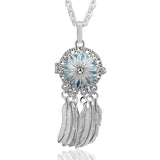 Harmony Bola symbolic Dreamcatcher pendant necklace for expressive fashion, mindful accessorizing, and special gifting.