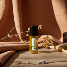 Havoc Body Oil bottle for bold masculine fragrance wear, pulse point application, and daily skin conditioning.