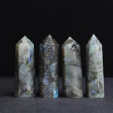 Natural Crystal Point Wand healing gemstone wand for chakra support, crystal therapy, and wellness practice.