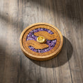 Healing Hands amethyst incense holder