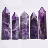Natural Crystal Point Wand healing stone wand for Reiki sessions, spiritual cleansing, and mindful wellness rituals.