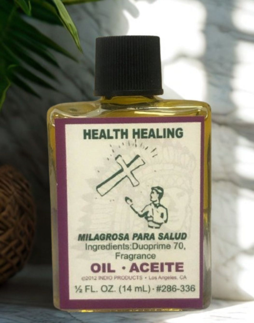 Health Healing Wish Oil bottle for altar work, spiritual support, and healing ceremonies.