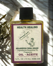 Health Healing Wish Oil ritual oil bottle for intention setting, blessing, and healing work.