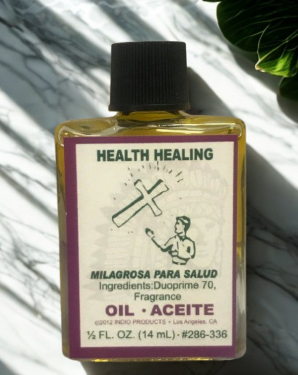 Health Healing Wish Oil bottle for prayer, anointing, and spiritual healing rituals.