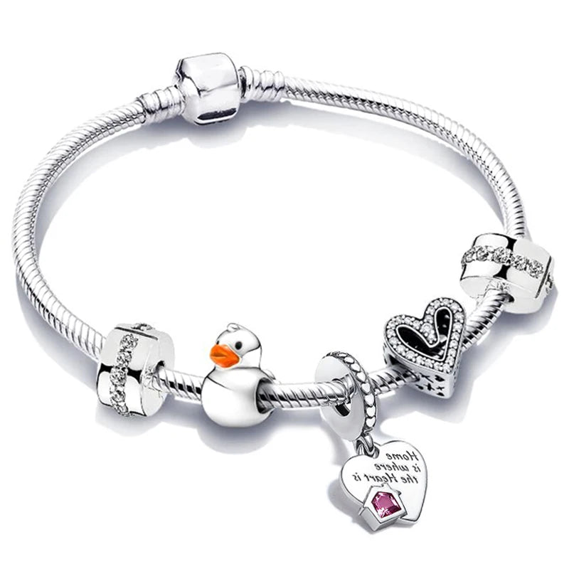 Heart Family Love charm bracelet for affectionate styling, meaningful keepsake gifting, and family celebration use.