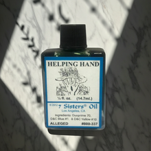Helping Hand Wish Oil bottle for prayer, wish-making, and ceremonial spiritual practice.