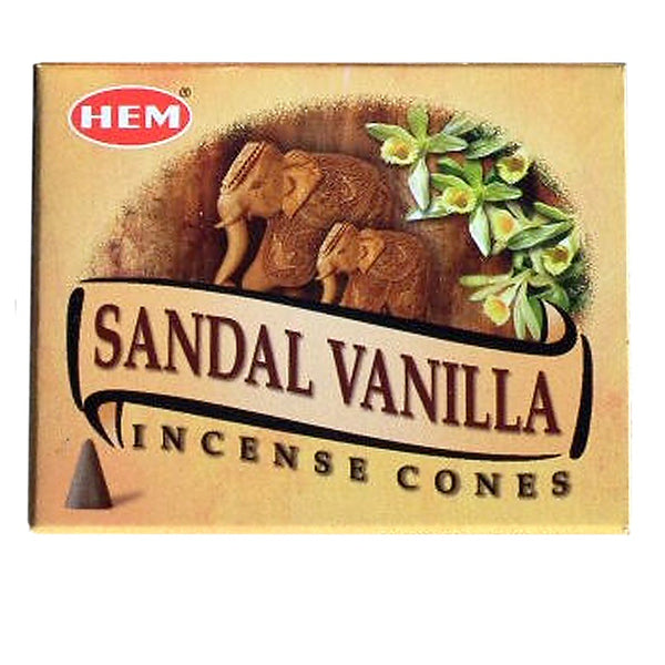 Hem Sandal-Vanilla Incense Cones