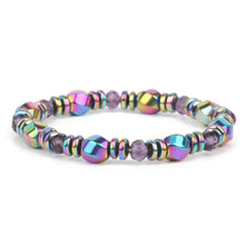 Hematite magnetic bead bracelet unisex accessory for everyday fashion wear, layered jewelry looks, and versatile styling use.