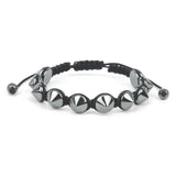 Hematite magnetic stretch jewelry bracelet unisex style for easy daily wear, travel use, and comfortable fashion accessorizing.