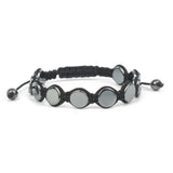 Hematite therapy jewelry bracelet for unisex fashion wear, everyday accessorizing, and polished casual styling.