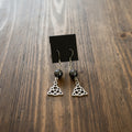 Hematite Triquetra Earrings as spiritual jewelry