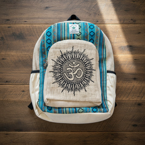 HEMP OM Backpack for altar and ritual use