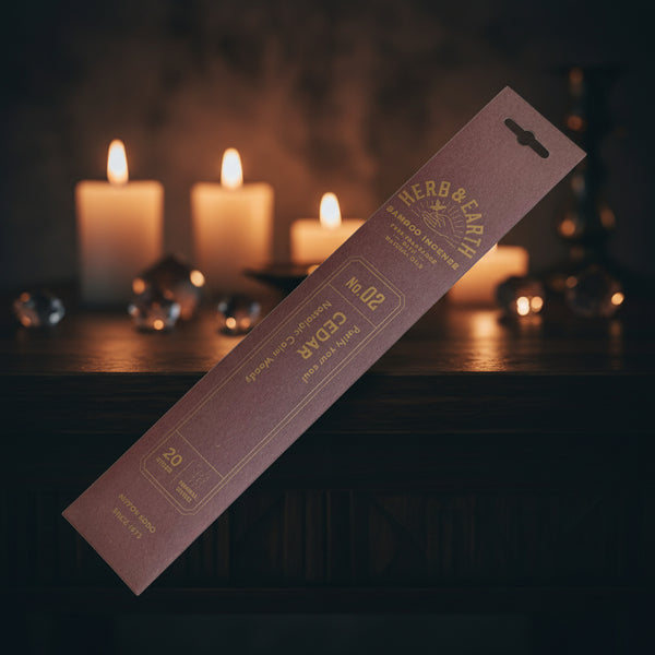 Herb & Earth Cedar Bamboo Incense Sticks (Nippon Kodo)