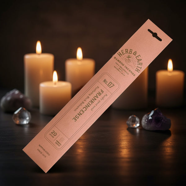 Herb & Earth Frankincense Bamboo Incense Sticks (Nippon Kodo)