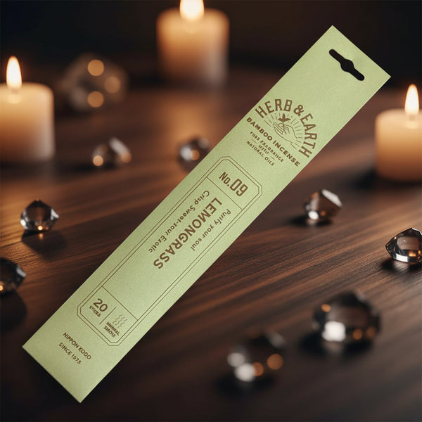 Herb & Earth Lemongrass Bamboo Incense Sticks (Nippon Kodo)