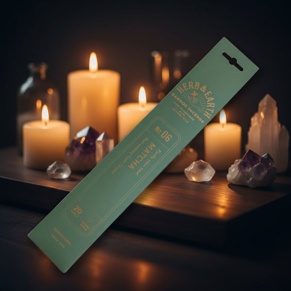 Herb & Earth Matcha Bamboo Incense Sticks (Nippon Kodo)