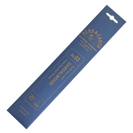 Herb & Earth Sandalwood Bamboo Incense Sticks (Nippon Kodo)