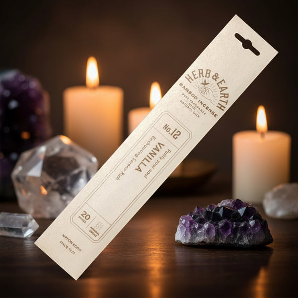 Herb & Earth Vanilla Bamboo Incense Sticks (Nippon Kodo)
