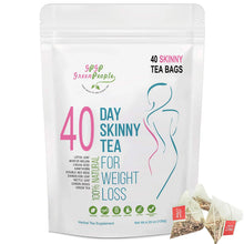 Herbal Refresh Slim tea bags in a 40-day supply for daily cleansing, digestive comfort, and wellness use.