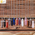 Hexagonal Bullet Crystal Necklace pendant for everyday wear, spiritual styling, and crystal jewelry use.