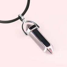 Hexagonal healing crystal necklace pendant for meditation styling, spiritual use, and everyday jewelry wear.