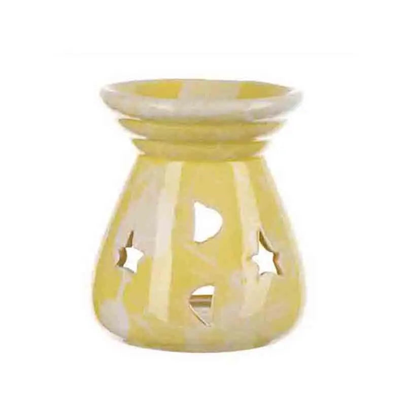 HEYYES Ceramic Aromatherapy Burner scented oil burner for diffusing pleasant aromas during yoga, meditation, and rest.