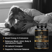 Himalaya Shilajit capsule supplement bottle for vitality support and regular daily wellness use.