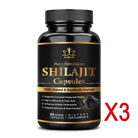Himalaya Shilajit capsules bottle for daily herbal support and maintaining an energy-focused routine.