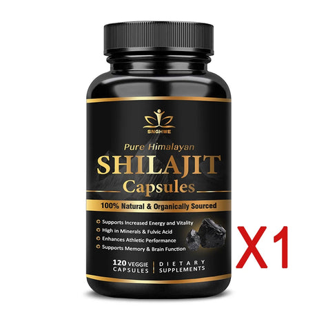 Himalaya Shilajit capsules bottle for herbal energy support and daily vitality use.