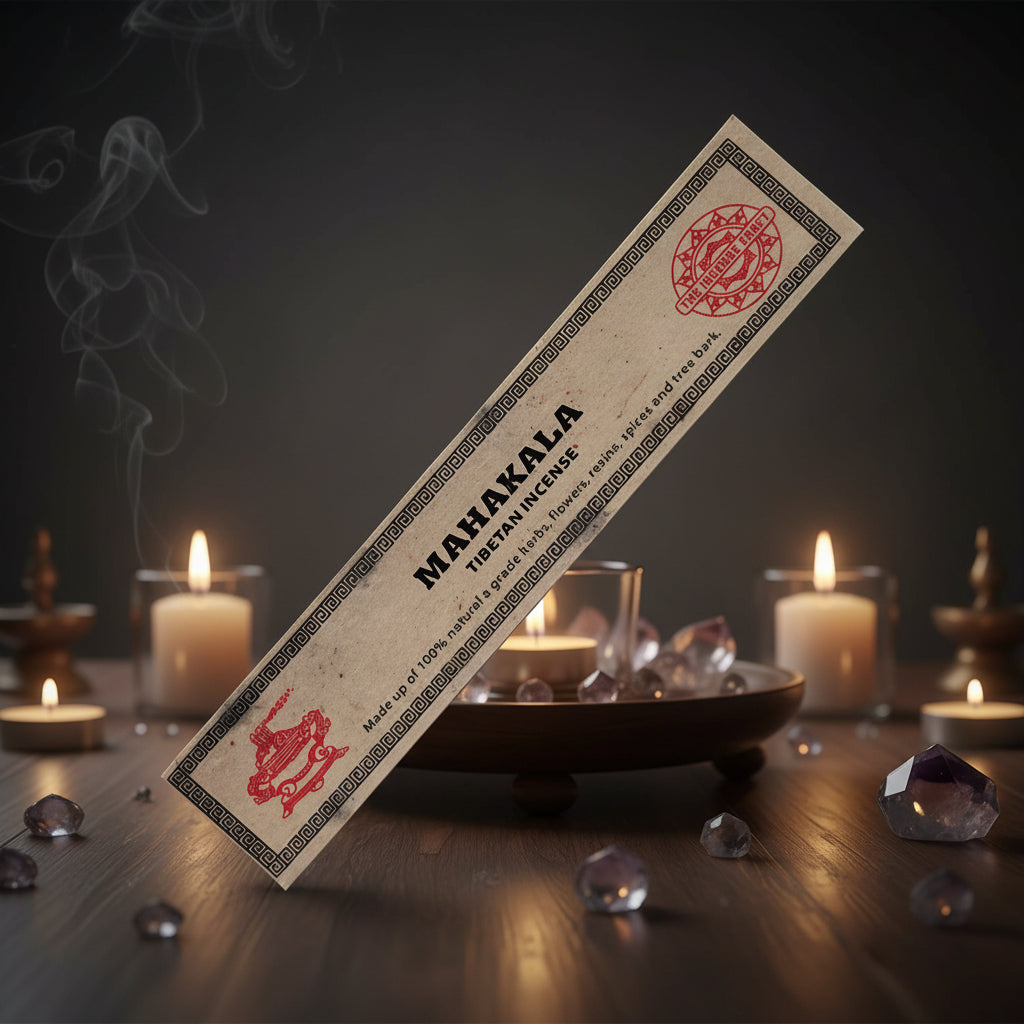 Himalayan Mahakala Tibetan Incense - organic hand-rolled rope incense